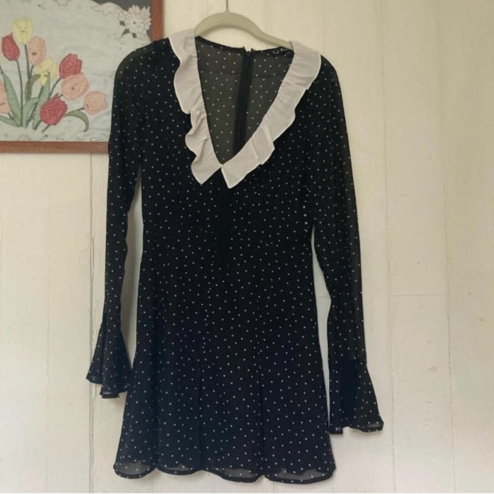 For love and lemons polka dot mini dress